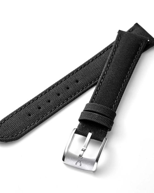 MASTER CRAFT J3 ラバー ワンタッチストラップ(美錠付) ブラック 単品 [J3-RBK18-01]