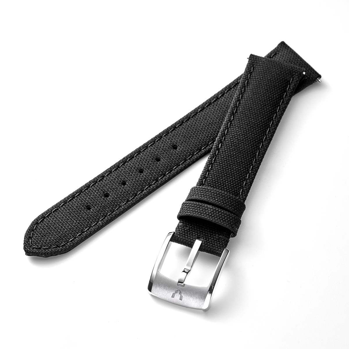 MASTER CRAFT J3 ラバー ワンタッチストラップ(美錠付) ブラック 単品 [J3-RBK18-01]