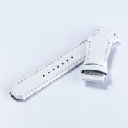 HORIZON “Croco-embossed cowhide strap” (VM12) – White [VM12-CWH]